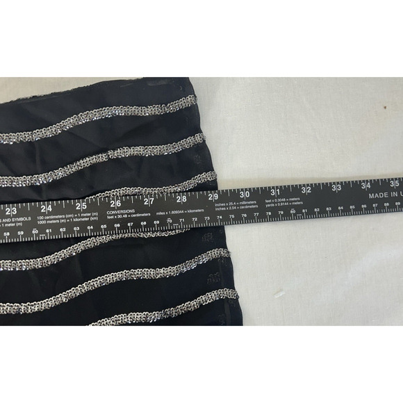 Castle Core Fairy Goth Bell Sl Abercrombie & Finch Black & sequin romper Sz 00 - Picture 8 of 10